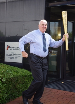 Olympic Torch visits Innovative Technology